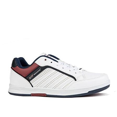 WİCKERS 1777 Beyaz_Lacivert_Bordo Numara 41 Erkek Sneaker Günlük Spor Ayakkabı