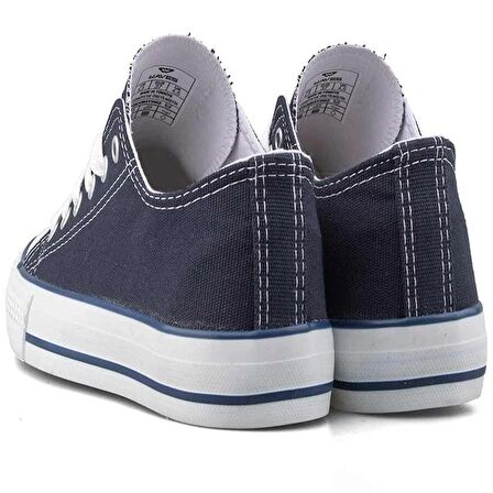 Waves 700 Numara 37 Converse Style Ünisex Keten Sneaker Ayakkabı LACİVERT_BEYAZ