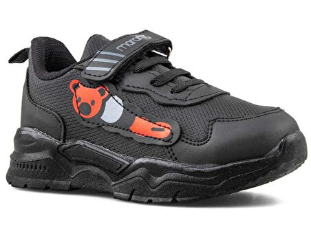 MARANTA 576 Patik Ünisex Çocuk Sneaker Ayakkabı SİYAH_KIRMIZI