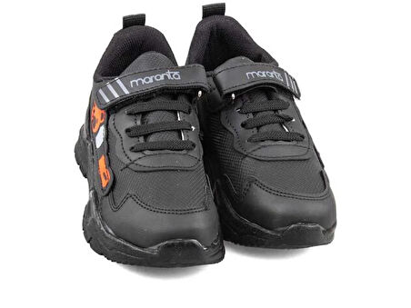 MARANTA 576 Patik Ünisex Çocuk Sneaker Ayakkabı SİYAH_KIRMIZI
