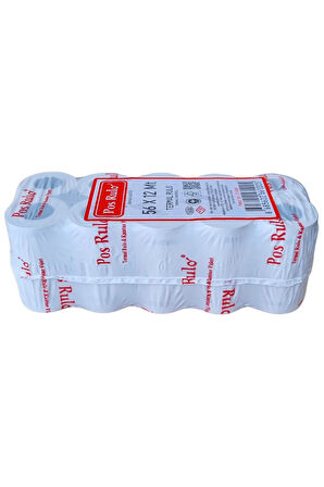 56x12 Termal Rulo - Yazarkasa Pos Rulosu 10 Paket 100 Adet 