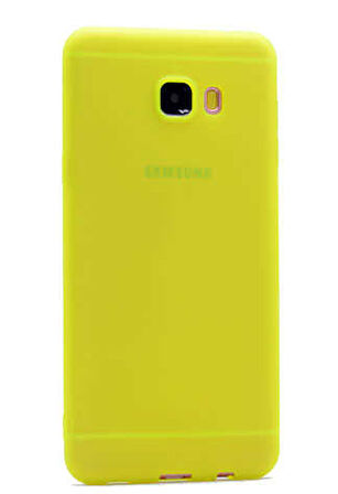 Samsung Galaxy C7 Uyumlu Kılıf Soft Flexible Matte Silicone, Ultra Esnek Ultra ince Ultra Koruyucu Pürüzsüz Mat Silikon