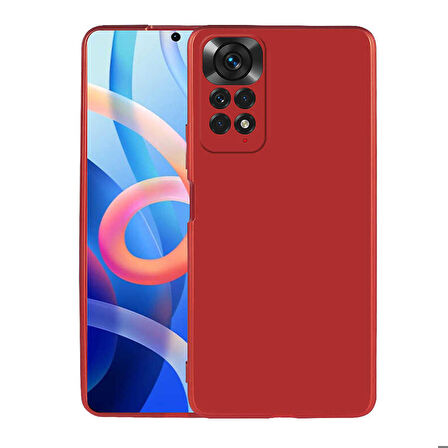 Xiaomi Redmi Note 11S Global Uyumlu Kılıf Soft Flexible Matte Silicone, Ultra Esnek Ultra ince Ultra Koruyucu Pürüzsüz Mat Silikon