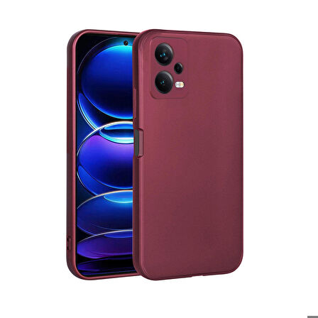 Xiaomi Redmi Note 12 5G Uyumlu Kılıf Soft Flexible Matte Silicone, Ultra Esnek Ultra ince Ultra Koruyucu Pürüzsüz Mat Silikon
