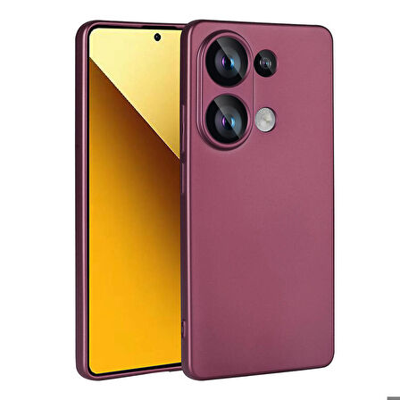 Xiaomi Redmi Note 13 Pro 4G Uyumlu Kılıf Soft Flexible Matte Silicone, Ultra Esnek Ultra ince Ultra Koruyucu Pürüzsüz Mat Silikon