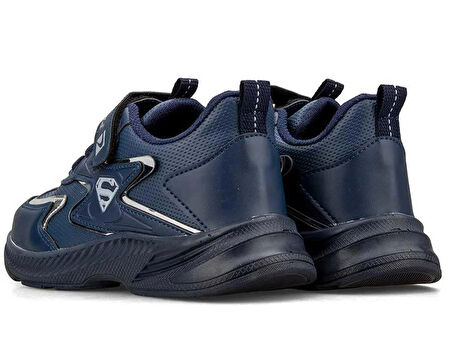 SPİDO 08 Patik Cırtlı Ünisex Çocuk Sneaker Ayakkabı LACİVERT_GÜMÜŞ