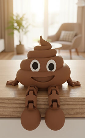 Kaka Emojisi | Eğlenceli Dekoratif Figür Seti 13CM