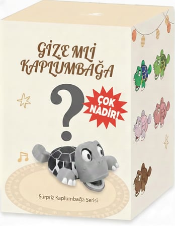 Sevimli Kaplumbağa Bardak Altlığı – Hareketli ve Eğlenceli Kupa Altlığı (Sarı Çizgili)