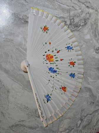 Bambu Çift Taraflı Yelpaze Karışık Renkler 12'li Paket