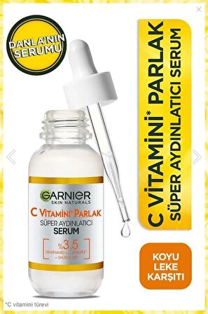 Garnier C Vitamini & AHA + BHA & Hyaluronik Aloe Süper Serum 