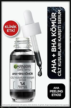 Garnier C Vitamini & AHA + BHA & Hyaluronik Aloe Süper Serum 