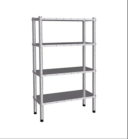 Empero EMP.D.2.61107-18-4 4 Katlı Düz Raflar 61x107x180 cm INOX 201