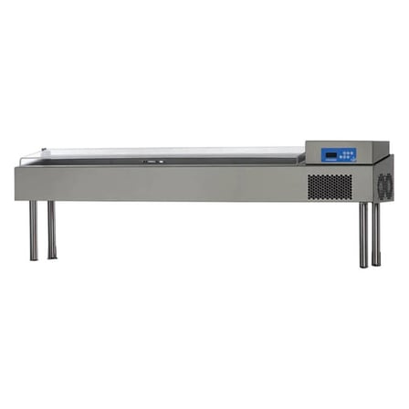 Öztiryakiler 79E3.PZC35.H0 Yüksek Pizza Hazırlık Ünitesi, Pleksiglas Kapaklı, Soğutmalı, Tag 270 Uyumlu, Pzc 35