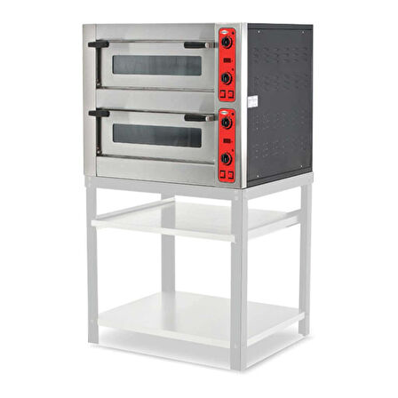Empero EMP.9+9 Pizza Fırını - Çift Katlı - Elektrikli - (9+9) x 30 cm Pizza kapasiteli