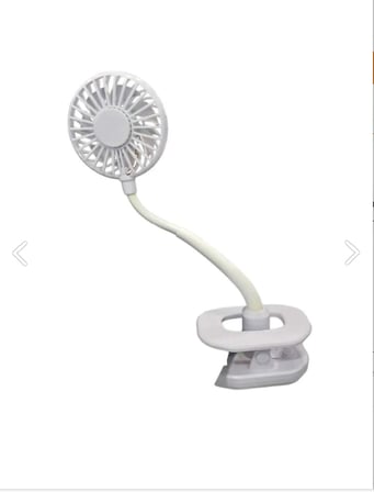 Portatif Işıklı Mini Klipsli Fan