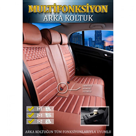 
Mitsubishi Carisma Lüx Deri Oto Koltuk Kılıfı Ön Arka Takım Safir TARÇIN