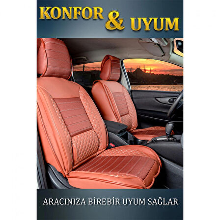 
Renault Latitude Lüx Deri Oto Koltuk Kılıfı Ön Arka Takım Safir TARÇIN