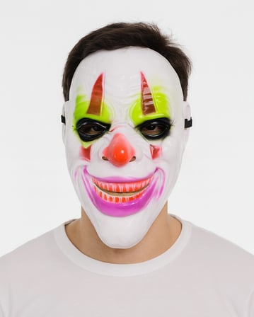 Delirten Gülüş Psikopat Palyaço Temalı Joker Maskesi