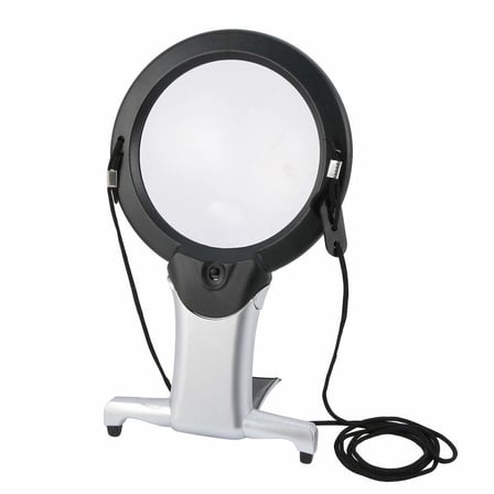 2x 6x Led Eller Serbest,boyun Asılı,dıkış,okuma İçin En Uygun Büyüteç 11b1