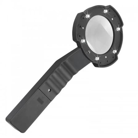 7 Led Aydınlatma,fener,pusula,4x Büyütme Okuma Büyüteç  Th600557