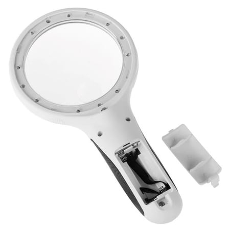 8 Ledli 3x75mm & 10x19mm El Büyüteç, Takı, Okuma,para Kontrol Için