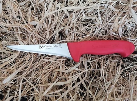 Sürmene  61111 Kasap Sıyırma Bıçağı, 12,5 Cm, Kaymaz Sap