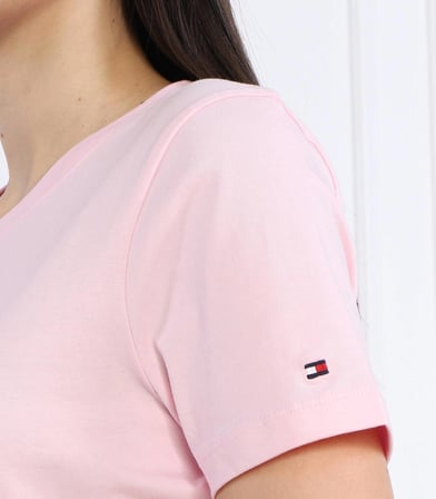 Tommy Hilfiger Logo Yazı Nakışlı Kadın T-shirt