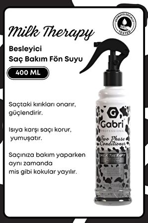 Milk Therapy Çift Fazlı Saç Bakım Fön Suyu 400 ml - Saç Dökülmesi Önleyici, Besleyici, Koruyucu Etki