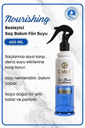 Çift Fazlı Besleyici Saç Bakım Fön Suyu Saç Spreyi 400 ml - Saç Dökülmesi Önleyici Koruyucu Etki