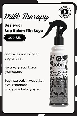 Milk Therapy Çift Fazlı Saç Bakım Fön Suyu Saç Spreyi 400 ml - Saç Dökülmesi Önleyici Koruyucu Etki