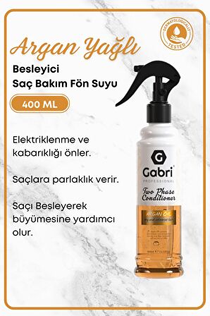 Argan Yağlı Besleyici Onarıcı Saç Bakım Spreyi Fön Suyu 400 ml