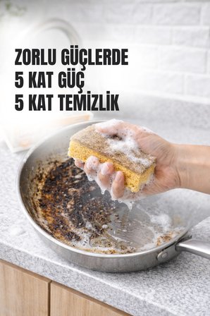 10 Adet Lifli Özel Dokulu Mikrofiber Bulaşık Süngeri