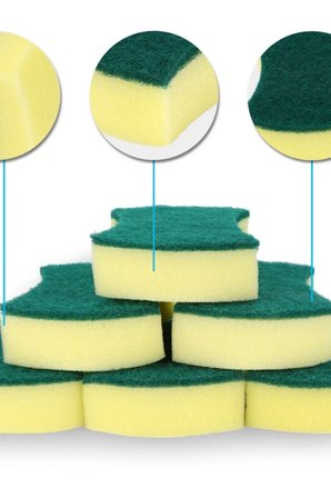 3 Lü Bulaşık Süngeri Mega Ekonomik Paket, Çok Amaçlı Yüzey Süngeri