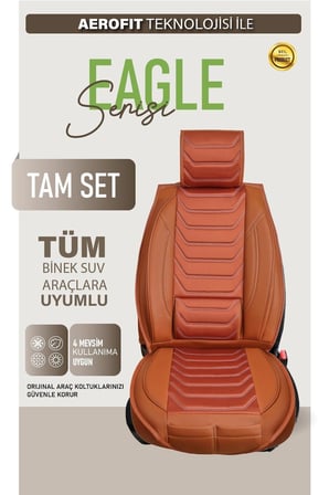 Toyota Corolla E210 2019-2024 Uyumlu Lüx Deri Oto Koltuk Kılıfı Ön Arka Takım TREND Serisi TARÇIN