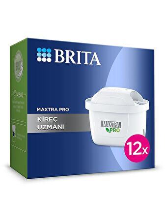 BRITA MAXTRA Kireç Uzmanı Su Arıtma Filtresi, 12'li