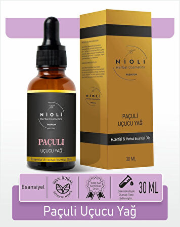 Nioli Paçuli Esansiyel Uçucu Yağ Buhurdanlık Yağı Aromaterapi Yağı 30 ML