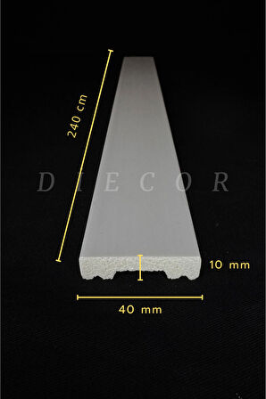 Boyanabilir Dekoratif Özel Hazır Kesim 4 cm Duvar Çıtası