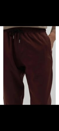 Regular Fit Beli Lastikli Bağcıklı Jogger Kiremit Pantolon Rahat Kesim Yan Cepli