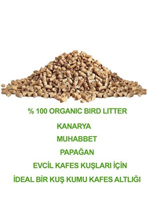 Bonny Nice Doğal Kuş Kumu Çam Pelet Papağan Kuş Kafes Altlığı 5 Kg 10 Lt (10 Paket)
