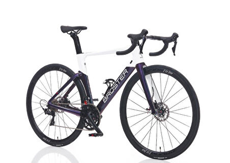 Broster Aero CR-4000 105 set Full Karbon 54 cm Yol Yarış Bisikleti Parlak Gri