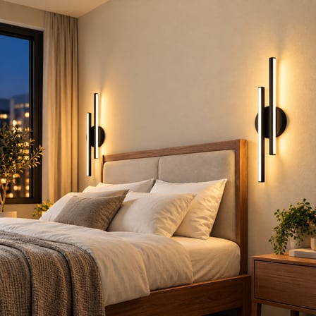 PARS Şarjlı Modern LED Duvar Apliği Günışığı Taşınabilir Usb