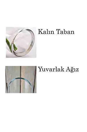 Delizli El İmalati 2'li 10 cm 30+40 Cm - El İşciliği Silindir Vazo Cam KALIN TABANDIR En Büyük Boy