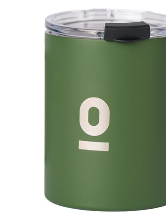 Paslanmaz Çelik Yeşil Metal Kupa 360 ml Vakum Kapaklı Isı Yalıtımlı No:139