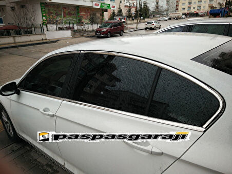 VW Passat B8.5 Krom Cam Çerçeve 8 Parça 2019 ve Üzeri