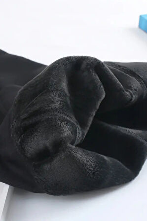 Pastimore Siyah kadin Peluş Tayt