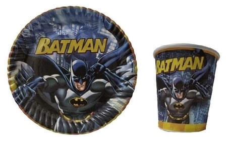Delux Serisi Karton Tabak Bardak Batman 8’li Davet Parti Eşyası Sunum Gereci