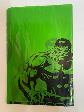 Özel Üretim Hulk Plastik Masa Örtüsü (120*180 cm) Sofra Düzeni Yemek Masası Etkinlik Ürünü