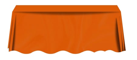 Özel Üretim Turuncu Plastik Düz Masa Örtüsü (120*180 cm) Dekor Kutlama Günlük
