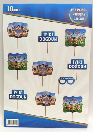 Özel Seri PAW PATROL KONUŞMA BALONU Neşe Fotoğraf Aktivite