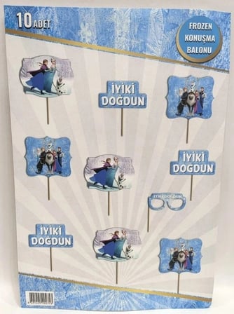 Özel Üretim FROZEN KONUŞMA BALONU Fotoğraf Aksesuar Çocuk Partisi